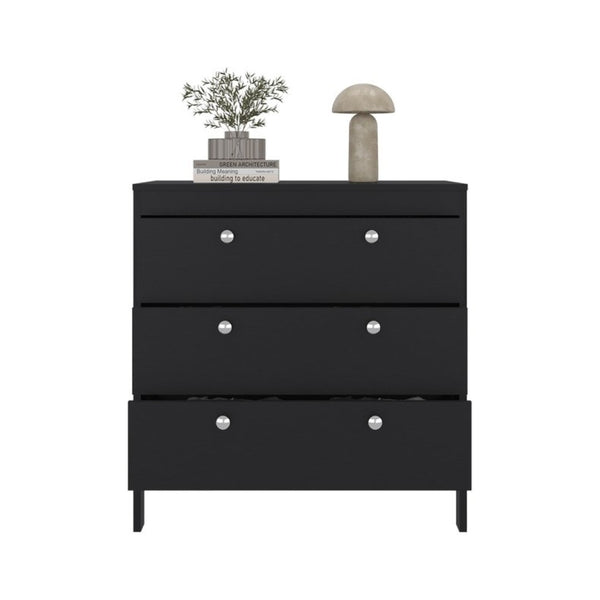 English Elm Newcastle Wengue Finish Contemporary Dresser Slim Profile Bedroom Storage Cabinet Dark Brown B070P505501
