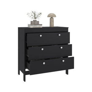 English Elm Newcastle Wengue Finish Contemporary Dresser Slim Profile Bedroom Storage Cabinet Dark Brown B070P505501