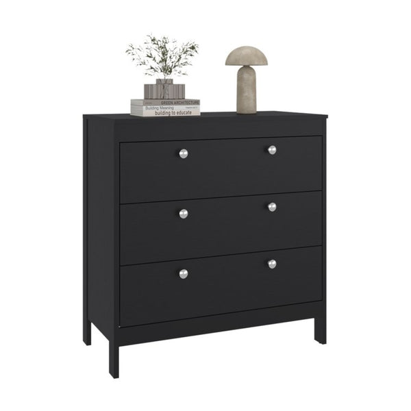 English Elm Newcastle Wengue Finish Contemporary Dresser Slim Profile Bedroom Storage Cabinet Dark Brown B070P505501