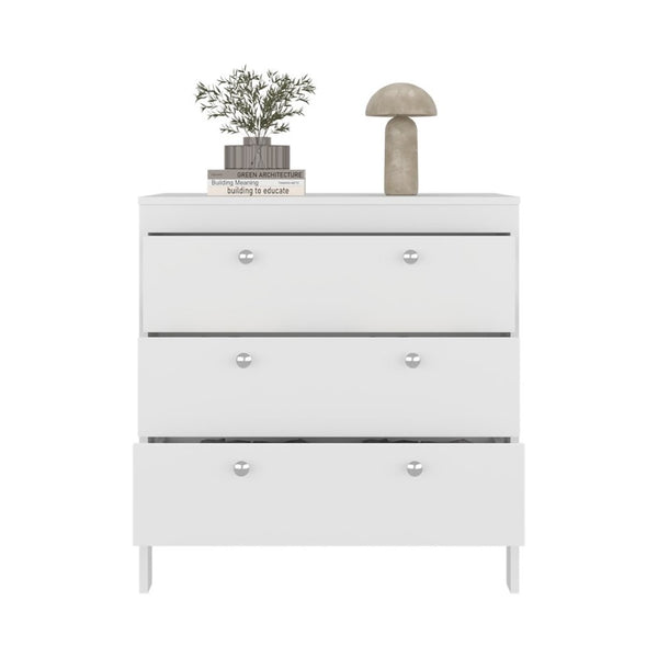 English Elm Newcastle Wengue Finish Contemporary Dresser Slim Profile Bedroom Storage Cabinet White B070P505502