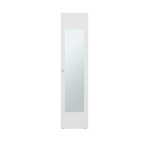 English Elm Home Linen Tall Freestanding Cabinet with Mirror Door and Four Interior Shelves for Any Room B070P505504