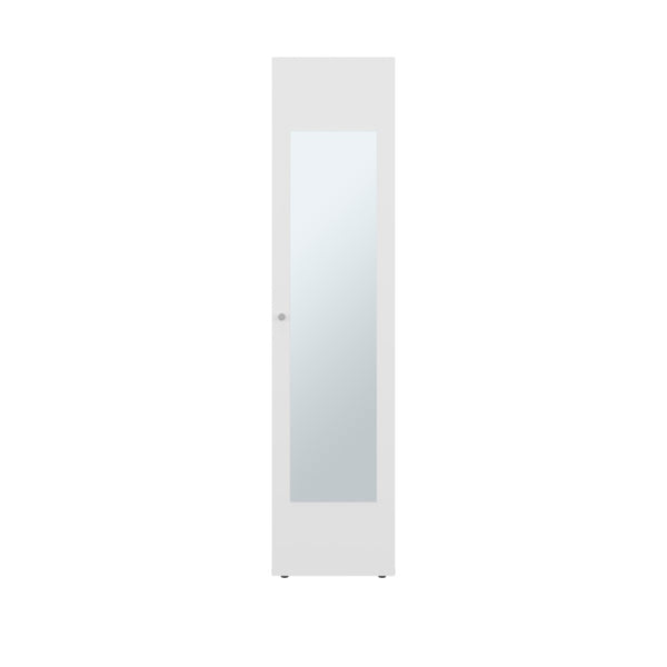 English Elm Home Linen Tall Freestanding Cabinet with Mirror Door and Four Interior Shelves for Any Room B070P505504