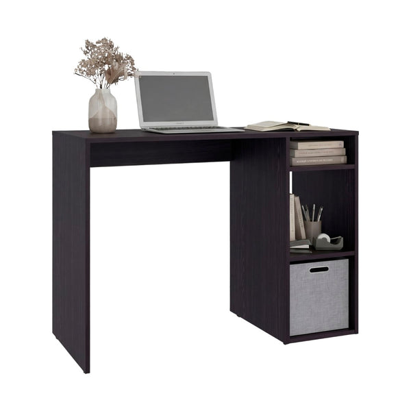 English Elm Dalia Compact Writing Desk with Tiered Open Shelving for Home Office or Dorm Wenge B070P514081