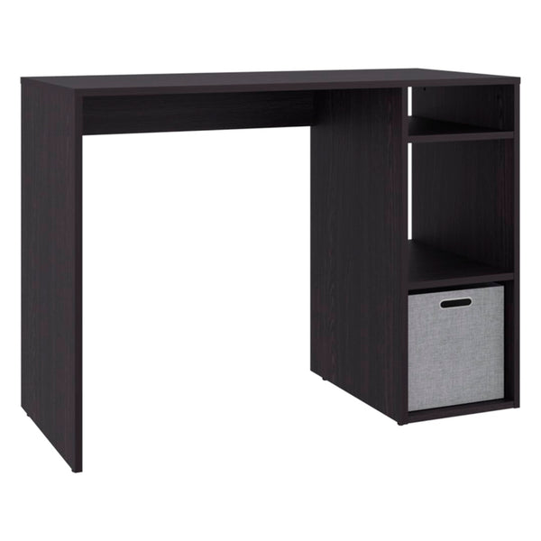 English Elm Dalia Compact Writing Desk with Tiered Open Shelving for Home Office or Dorm Wenge B070P514081