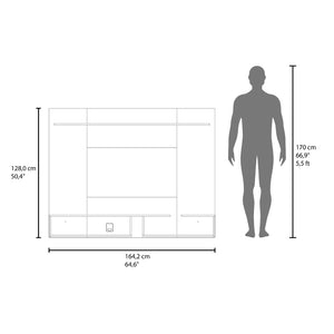 English Elm Desa Modern Media Console with Five Open Shelves Fits Tvs up to 65 Inches B070P524552