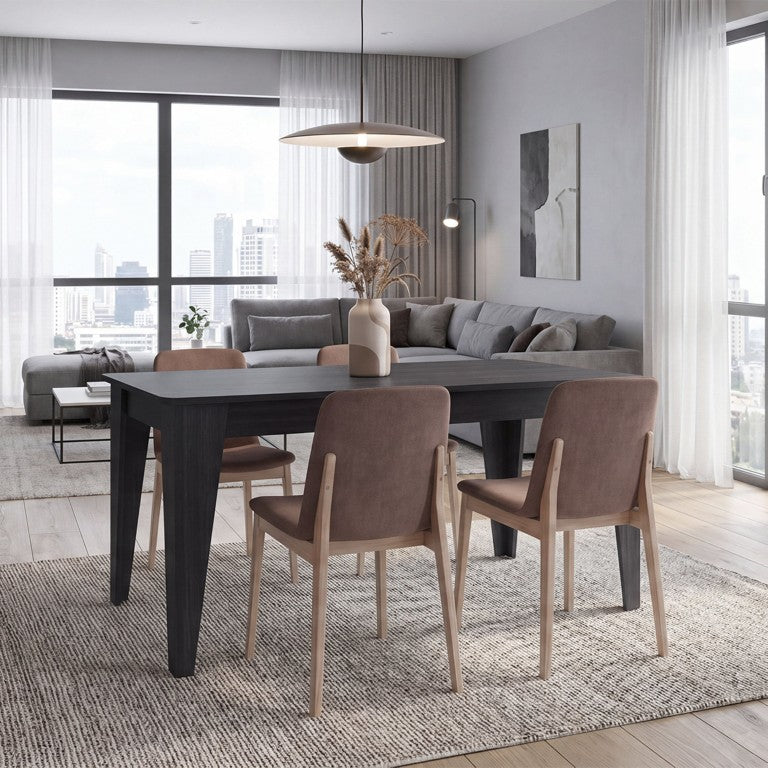 English Elm Torino Rectangular Engineered Wood Dining Table Seats Four in Modern Style B070P569578