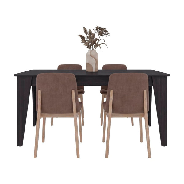 English Elm Torino Rectangular Engineered Wood Dining Table Seats Four in Modern Style B070P569578