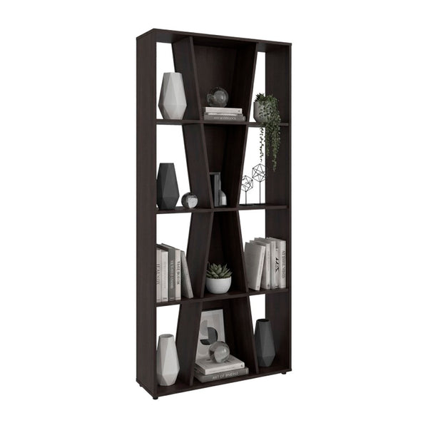 English Elm Vahugan 12 Shelf Tall Bookcase Engineered Wood Open Display Unit for Modern Homes B070P596414