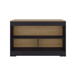 English Elm Cuenca Counter Height Prep and Dining Table with Three Open Shelves for Small Kitchens B070S00420