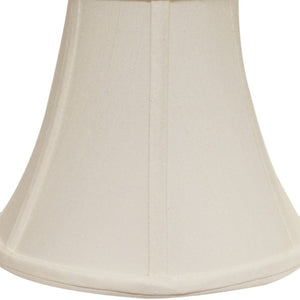 English Elm Slant Bell Shantung Fabric Lampshade Washer Fitter Warm Ambient Glow for Table Lamps B075101465