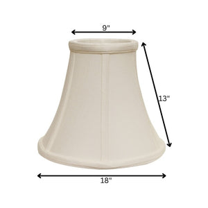English Elm Slant Bell Shantung Fabric Lampshade Washer Fitter Warm Ambient Glow for Table Lamps B075101465