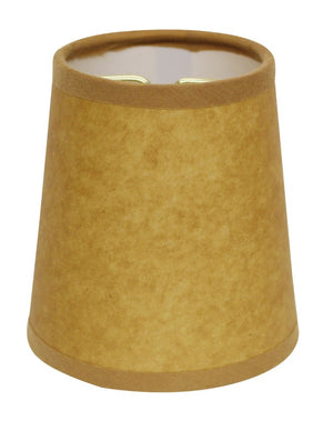 English Elm Slant Hardback Kraft Paper Chandelier Shades Set of 6 with Flame Clip Oil Finish B075101745