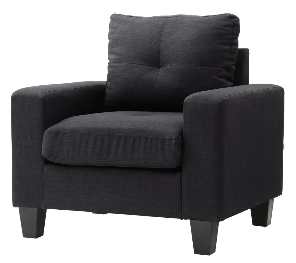 English Elm Elegant Track Arm Club Chair Structured Comfort for Reading Nooks and Living Rooms B078108280