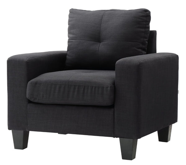 English Elm Elegant Track Arm Club Chair Structured Comfort for Reading Nooks and Living Rooms B078108280