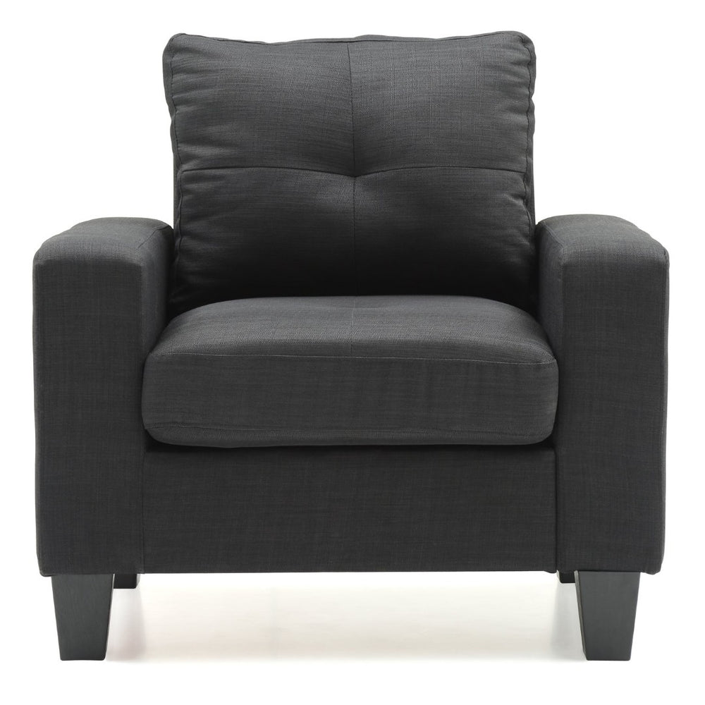English Elm Elegant Track Arm Club Chair Structured Comfort for Reading Nooks and Living Rooms B078108280