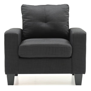 English Elm Elegant Track Arm Club Chair Structured Comfort for Reading Nooks and Living Rooms B078108280