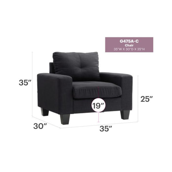 English Elm Elegant Track Arm Club Chair Structured Comfort for Reading Nooks and Living Rooms B078108280