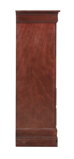 English Elm Elegant Cherry Finish Traditional Tall Chest Anchoring Bedroom or Hallway Decor B078112058