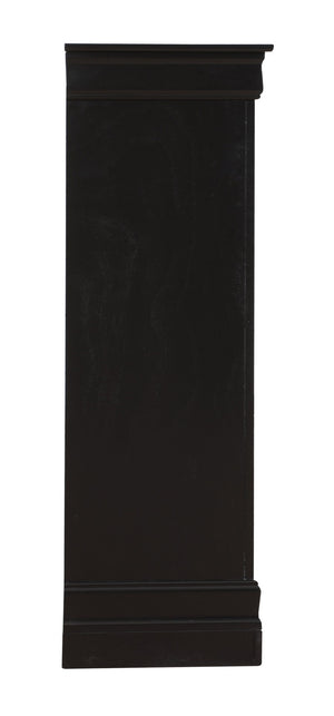 English Elm Elegant Cherry Finish Traditional Tall Chest Anchoring Bedroom or Hallway Decor Black B078112062