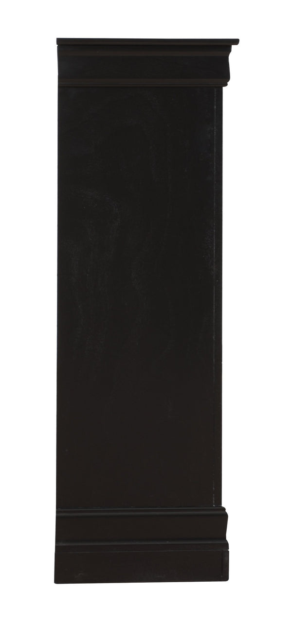 English Elm Elegant Cherry Finish Traditional Tall Chest Anchoring Bedroom or Hallway Decor Black B078112062