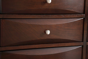 English Elm Marilla Media Chest with Dovetail Drawers Nickel Hardware Warm Wood Veneer Finish Cappuccino B078118250