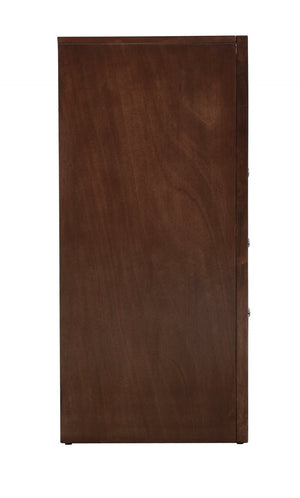 English Elm Marilla Media Chest with Dovetail Drawers Nickel Hardware Warm Wood Veneer Finish Cappuccino B078118250
