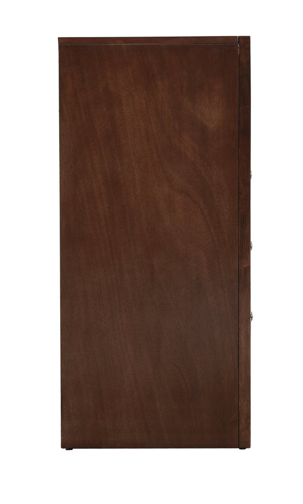 English Elm Marilla Media Chest with Dovetail Drawers Nickel Hardware Warm Wood Veneer Finish Cappuccino B078118250