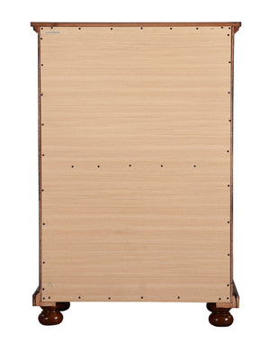 English Elm Meade Seven Drawer Tall Chest in Cherry Veneer with Dovetail Joinery Traditional Style B078118437