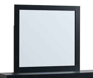 English Elm Plano Wood Grain Framed Wall Mirror with Low Distortion Glass for Bedroom Decor Black B078P498691