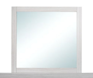English Elm Plano Wood Grain Framed Wall Mirror with Low Distortion Glass for Bedroom Decor Beige B078P498699