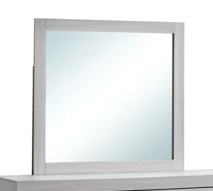 English Elm Plano Wood Grain Framed Wall Mirror with Low Distortion Glass for Bedroom Decor Beige B078P498699