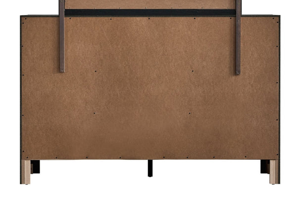 English Elm Rustica Six Drawer Matte Black Dresser with Dovetail Joinery for Modern Bedrooms B078P498705