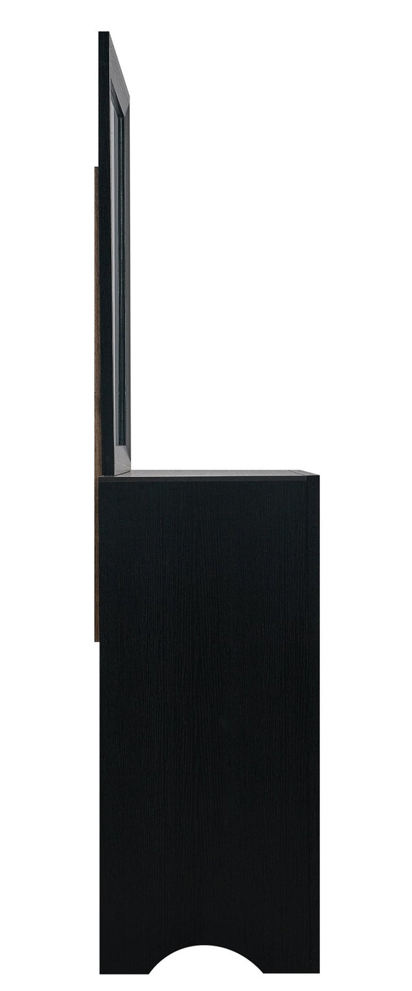 English Elm Rustica Six Drawer Matte Black Dresser with Dovetail Joinery for Modern Bedrooms B078P498705