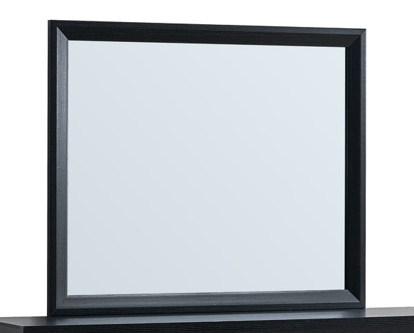English Elm Rustica Rectangular Wall Mirror with Matte Black Wood Frame for Bedroom Dresser Display B078P498706