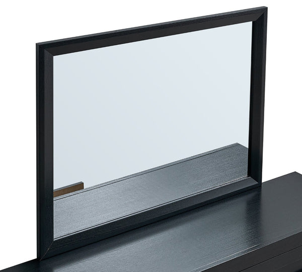 English Elm Rustica Rectangular Wall Mirror with Matte Black Wood Frame for Bedroom Dresser Display B078P498706