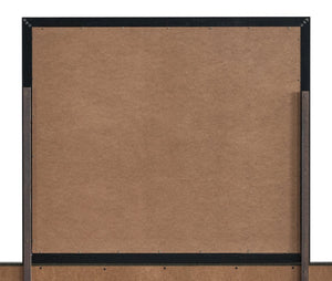 English Elm Rustica Rectangular Wall Mirror with Matte Black Wood Frame for Bedroom Dresser Display B078P498706
