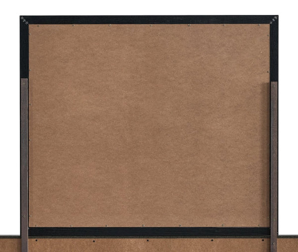 English Elm Rustica Rectangular Wall Mirror with Matte Black Wood Frame for Bedroom Dresser Display B078P498706