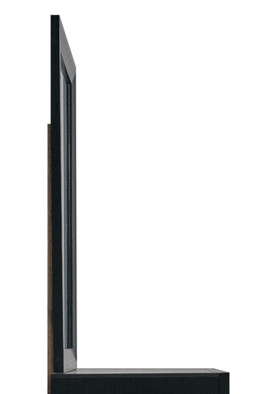 English Elm Rustica Rectangular Wall Mirror with Matte Black Wood Frame for Bedroom Dresser Display B078P498706