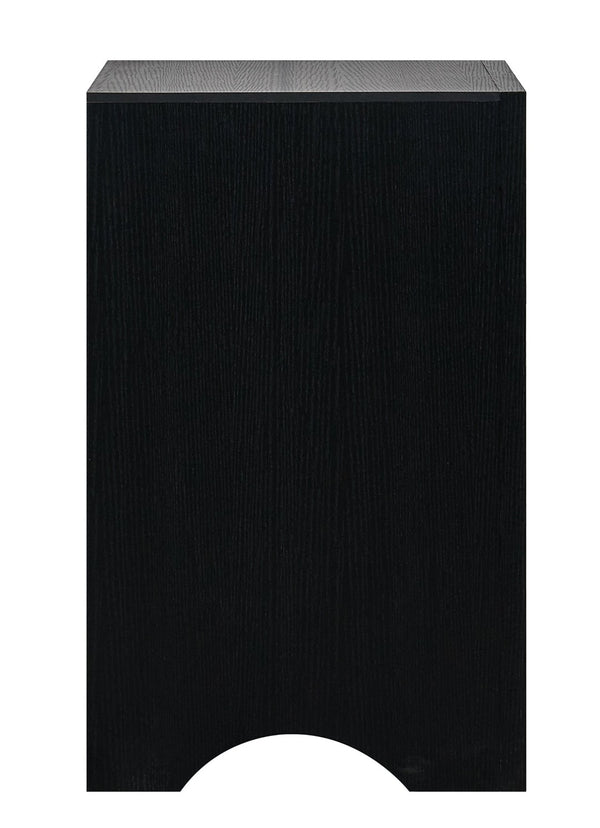 English Elm Rustica Two Drawer Nightstand Matte Laminate Dovetail Storage Modern Bedside Cabinet Black B078P498707