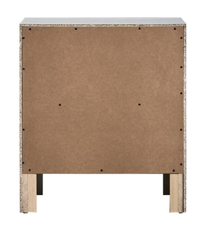 English Elm Rustica Two Drawer Nightstand Matte Laminate Dovetail Storage Modern Bedside Cabinet Beige B078P498708