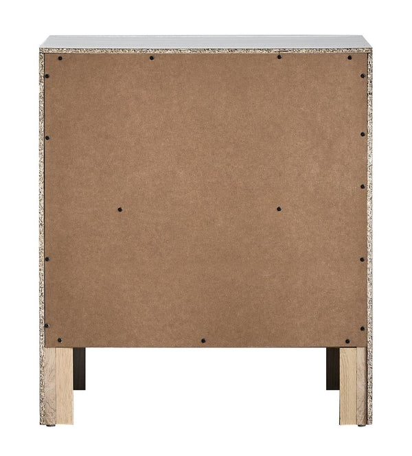 English Elm Rustica Two Drawer Nightstand Matte Laminate Dovetail Storage Modern Bedside Cabinet Beige B078P498708