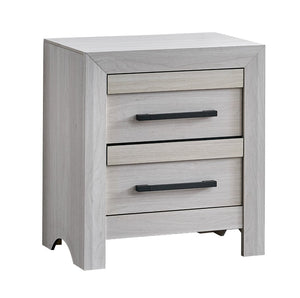 English Elm Rustica Two Drawer Nightstand Matte Laminate Dovetail Storage Modern Bedside Cabinet Beige B078P498708