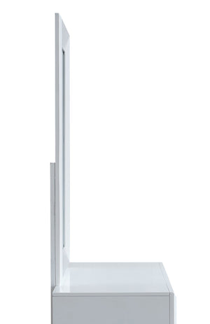 English Elm Mars White Framed Bedroom Wall Mirror with Low Distortion Glass for Clean Modern Decor B078P532716