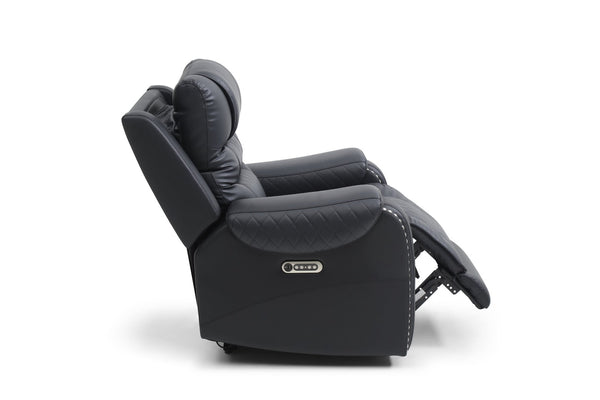 English Elm G00600-rc Faux Leather Rocker Recliner with Pub Back and Built-in Storage Pocket B078P532718