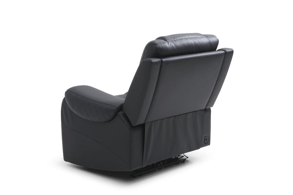 English Elm G00600-rc Faux Leather Rocker Recliner with Pub Back and Built-in Storage Pocket B078P532718
