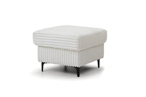 English Elm Houston Compact Upholstered Ottoman Plush Cushioned Seat for Living Room or Bedroom B078P537188