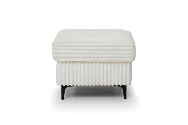 English Elm Houston Compact Upholstered Ottoman Plush Cushioned Seat for Living Room or Bedroom B078P537188