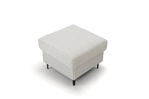 English Elm Houston Compact Upholstered Ottoman Plush Cushioned Seat for Living Room or Bedroom B078P537188