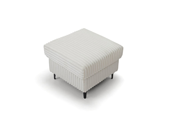 English Elm Houston Compact Upholstered Ottoman Plush Cushioned Seat for Living Room or Bedroom B078P537188