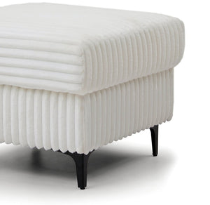 English Elm Houston Compact Upholstered Ottoman Plush Cushioned Seat for Living Room or Bedroom B078P537188